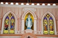 Immaculate Conception most beautiful church in Chanthaburi Royalty Free Stock Photo